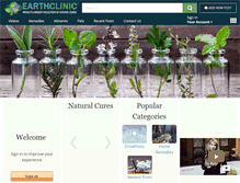 Tablet Screenshot of earthclinic.com